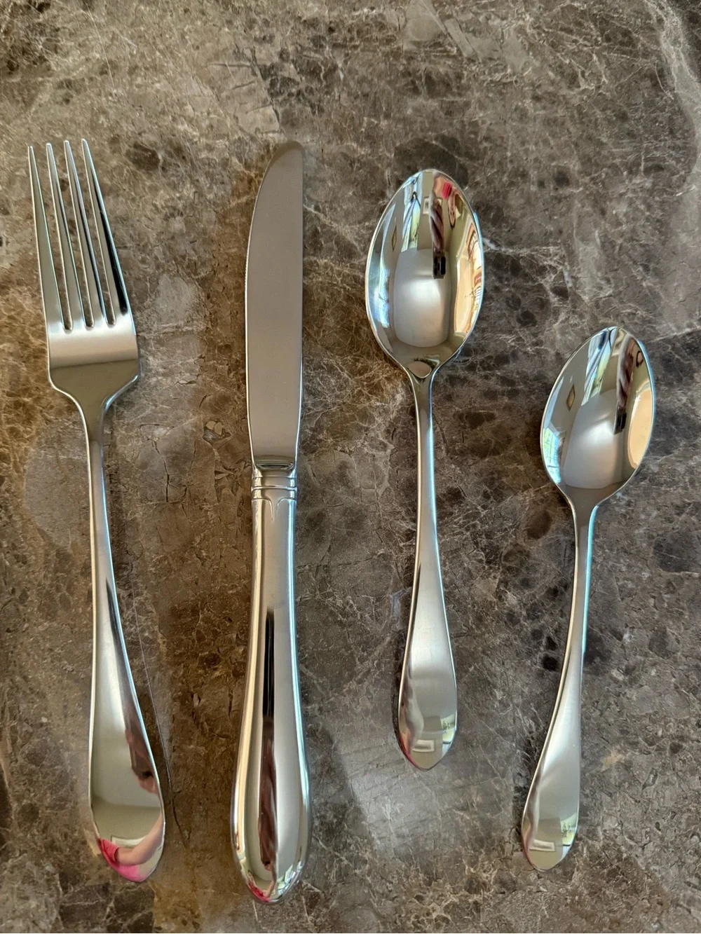 GORHAM Meredith Stainless Flatware Place Setting, NWOB, Set of 8